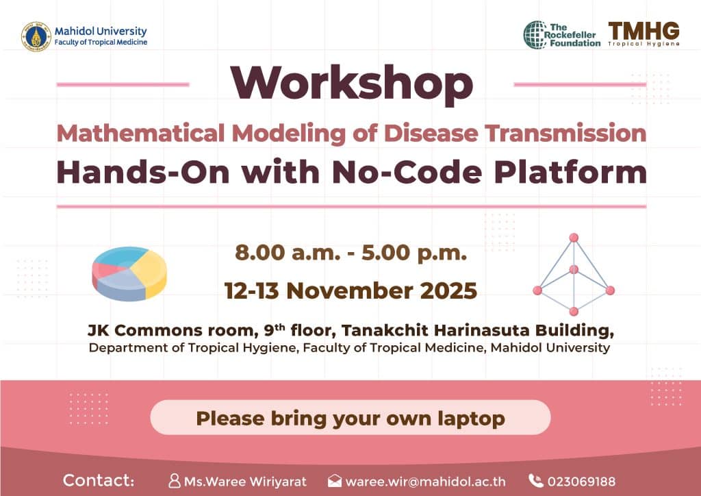 Workshop : Mathematical Modeling of Disease Transmission Hands-On with No-Code Platform